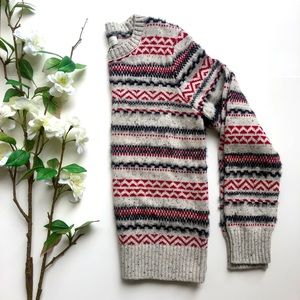 Lucky Brand Crewneck Fairisle Sweater XS